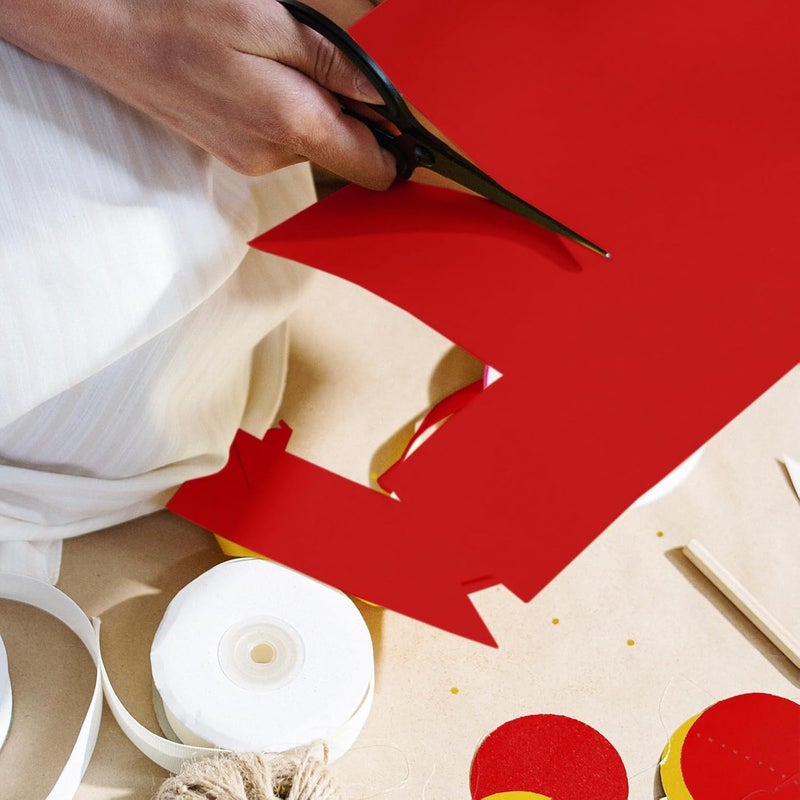 Goefun 50 Sheets Red Cardstock 8.5 x 11 Printer Paper, 80lb Red Card Stock Paper for Christmas, Valentines Day, Invitations and Craft - Image 5